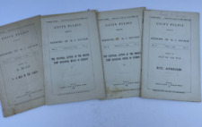 Unity Pulpit Sermons of M.J. Savage 1895 Boston Lot of 4 Antique Church Sermons picture