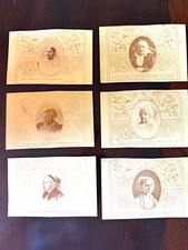 Lot of 6 1897 Women’s Suffrage Portrait Quote Cards Lucy Stone, Susan B. Anthony picture