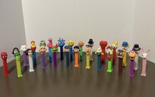 Vintage Pez Dispensers Lot of 26 60’s to 2000’s Smurf Charlie Brown Marvel picture