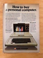 Vintage 1978-79 Apple II Computer Print Ad How to Buy a Personal Computer picture