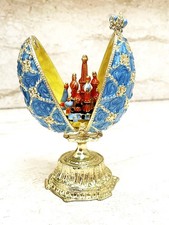 Faberge Egg Ornaments Rusian egg Fabergé Egg Blue gift for Him Son Graduation picture