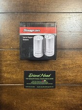 *NEW* Snap On Tools Stainless Steel Salt And Pepper Shakers  picture