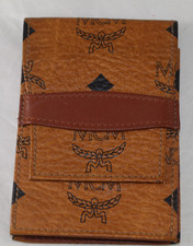 Vintage Germany MCM Cognac Visetos Leather Cigarette Card  Case picture