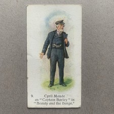 Cyril Maude Captain Barley Past and Present #9 1916 John Players Cigarette Card picture