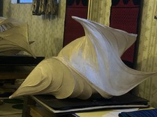 William Leslie Lamp/ Sculpture Brutalist Mid century Paper Creation Post Modern picture
