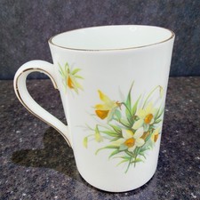 Hammersley Fine Bone China Spode Group Yellow Flowers Coffee Mug Cup England VTG picture