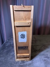 Booker’s True Barrel Bourbon Wood  Box Bar Decor Slide Off Lid Claremont KY picture