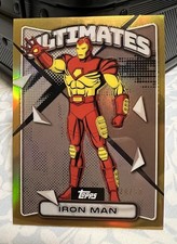 IRON MAN 2025 Topps Finest Marvel ‘97 X-Men /50 GOLD Refractor - Card #57 picture