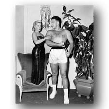 Cleo Moore, Mike Lane Photo 8x10 Actress Professional Wrestler Height Contrast picture