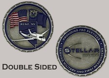 Stellar Aviation Group Reno Nevada FBO Service Challenge Coin  J#25 picture