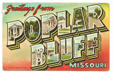 Greetings Poplar Bluff Missouri MO Postcard picture
