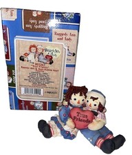 NIB Enesco Figurine True Friend Raggedy Ann & Raggedy Andy Figurine fun picture