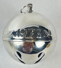 Wallace Silversmiths 1973 Christmas Silver Bell Sleigh Ornament picture