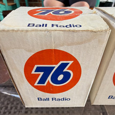 Union 76 Ball Radio 76 Logo Gas & Oil Advertising, Orange Blue White w/ Boxes picture