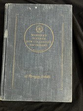 Webster's Seventh New Collegiate Dictionary 1963 Hardcover with Finger Tabs picture