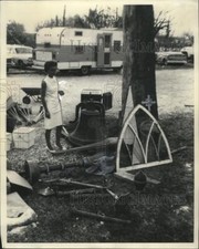 1969 Press Photo Remains of Trinity Episcopal Church in Pass Christian Hurricane picture