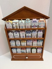 LENOX SPICE VILLAGE VINTAGE - Complete 24 Set with Display Rack picture