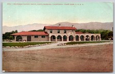 Santa Barbara California Southern Pacific Depot Train Station Postcard PC475 picture
