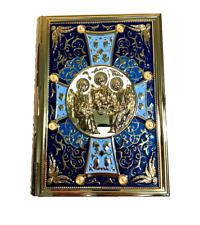 Orthodox Holy Gospel book Bible in Golden cover picture