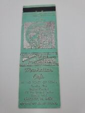 Manhattan Cafe Since 1925 Gallup New Mexico Matchbook Cover picture