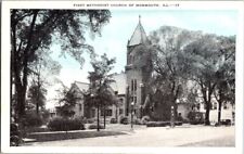 Vintage Postcard First Methodist Church Monmouth IL Illinois               F-479 picture