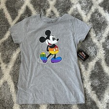 Disney Pride Collection Mickey Mouse T-Shirt Junior Sz XL 15 17 New W Tags picture