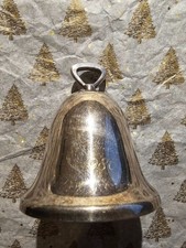 1980 Reed & Barton Silverplate Christmas Bell Ornament- Bell Only picture
