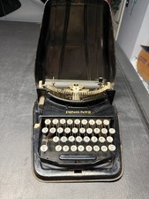 VTG Bing No. 2 Typewriter 1920s Portable Rare Vintage with Metal Shell Case Nice picture
