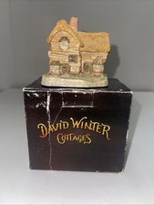 Vintage 1982 David Winter Cottages The Village Shop Collection Christmas Holiday picture