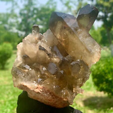 308G  Natural Himalayan Black Smoked Crystal Meditation Energy Crystal cluster picture