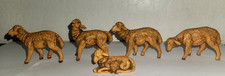 Set of 5 Fontanini Depose Italy Nativity Sheep  Italy spider Emblem picture