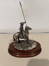 Vintage Chilmark Don Pollard 1980 Fine Pewter Dog Soldier Figurine Sample picture