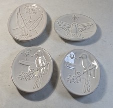 Frankoma Pottery Set of 4 Christmas Plates picture