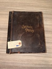 Vintage Antique Postcard Album RPPC Real Photo Greeting Travel Sports 1900s Lot picture