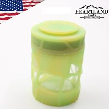 Alien Ape SMALL GREEN Glass Silicone Herb Stash Jar Smell Scent Proof Storage picture
