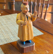vintage ANRI hand-carved wooden medical or professional figurine from Italy picture