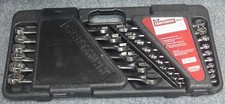 VINTAGE CRAFTSMAN 26PC SAE COMBINATION WRENCH SET W CASE 9 46935 VGC USA picture