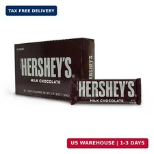 Bulk Candy HERSHEY'S 1.55oz Milk Chocolate Bars - 36 Count Box (1 Box) - Free Co picture