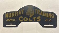 Vintage Murray Training Colts Murray Kentucky License Plate Topper picture