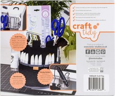 Craft Tidy Art & Craft Storage Octagon with Table Clip and Cup Holder, White picture