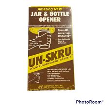 Vintage Un-Skru Under Cabinet Jar & Bottle Opener #333 IN ORIGINAL PACKAGE NOS picture
