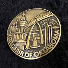 1984 State Fair of Oklahoma Agriculture Adventure Commemorative Medallion picture