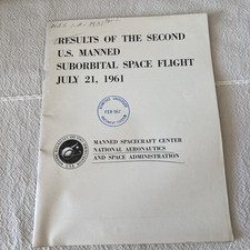 Results of the  Second Manned SubOrbital Space Flight JULY 21, 1961 NASA picture