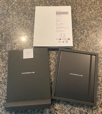 PORSCHE DESIGN LIMITED EDITION BLANK BLACK NOTEBOOK WITH PEPITA LINING. NIB. picture