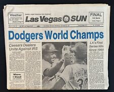 1981 World Series-Dodgers - Historic Las Vegas Sun Newspaper - October 29, 1981 picture