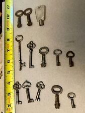 LOT OF 13 Antique Skeleton Keys - Cabinet. Chest, Sewing Machine Keys  picture