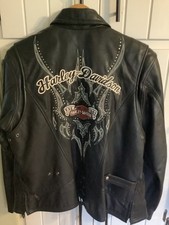 Harley Davidson Womens Leather Jacket With Liner Size 1W New 18-20 picture