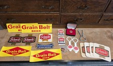 🔥 Vintage BEER lot Schmidt & Grain Belt Beer 19 Items picture