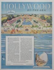 Vintage 1926 HOLLYWOOD BY-THE-SEA HOTEL CASINO Swimming Pool Broadwalk Florida picture