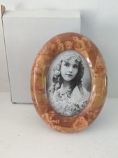 Studio Nova Picture Oval Frame 4x6 Victorian Angels Cherubs Sepia Easel Back M46 picture
